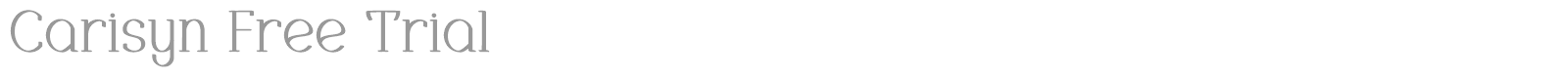 Carisyn font preview